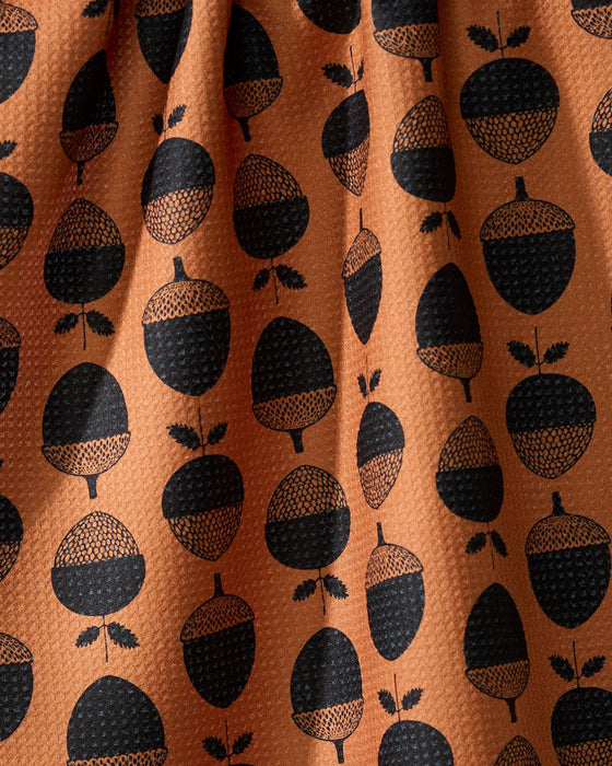 Geometry - Acorn Noir Tea Towel