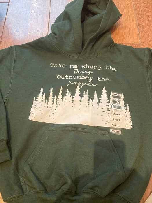 Handcrofted Youth Trees Hoodie