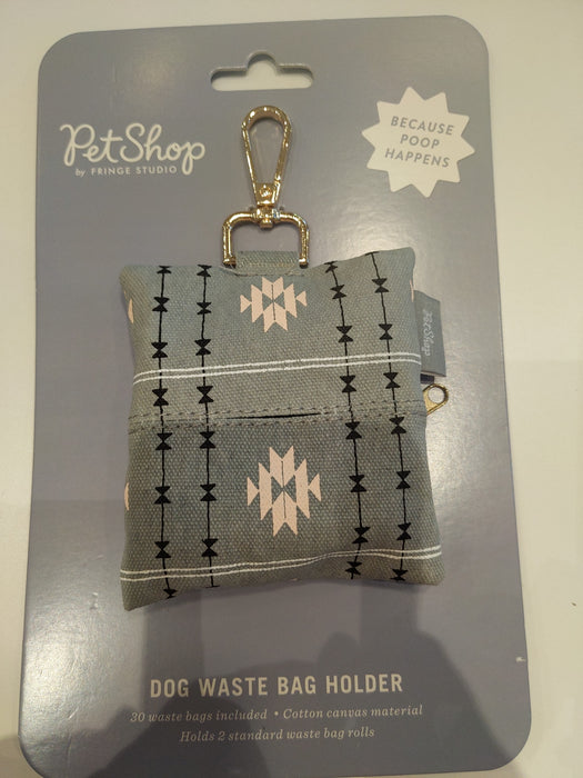 Fringe PetShop TRIBAL GRAY Canvas Waste Bag Holder