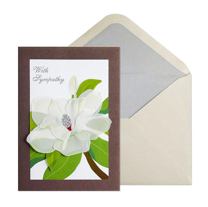 Niquea. D Greeting Card Magnolia Vellum Sympathy