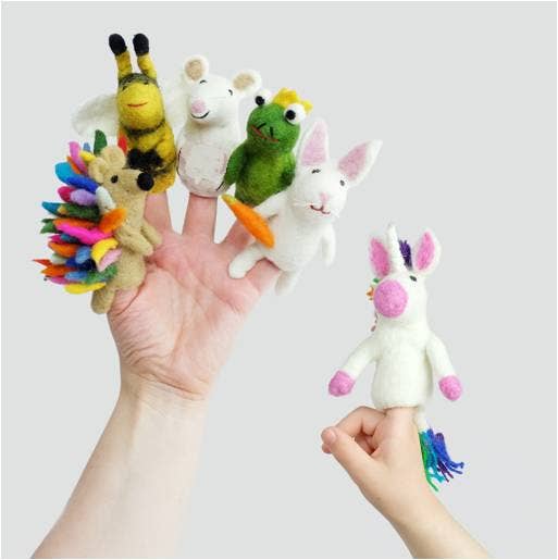 The Winding Road Felt Finger Puppets-Assorted Magic Meadow Animals