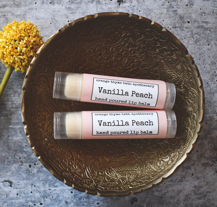 Orange Thyme Bath Apothecary Vanilla Peach Lip Balm