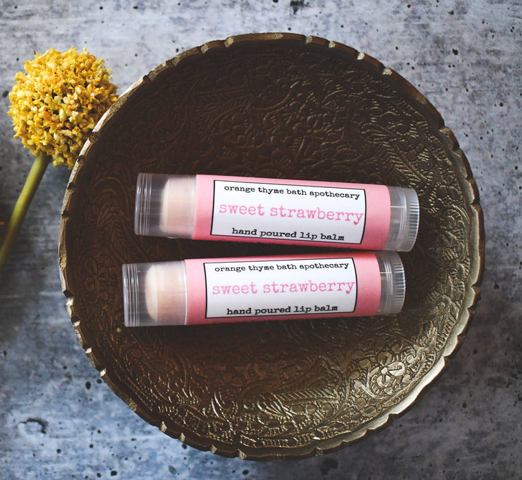 Orange Thyme Bath Apothecary Sweet Strawberry Lip Balm