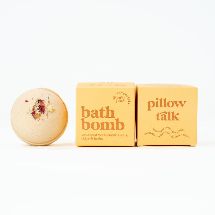 Ginger June Candle Co. PILLOW TALK • 100% BOTANICAL BATH BOMB •